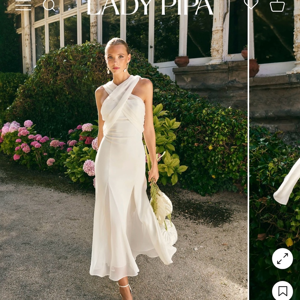 Lady Pipa One Shoulder White Dress